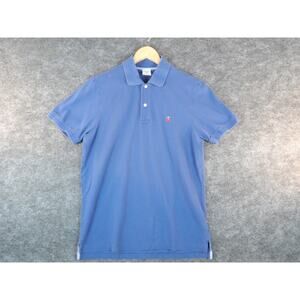 Brooks Brothers Slim Fit Polo Shirt Men's Size Medium Blue Preppy Short Sleeve